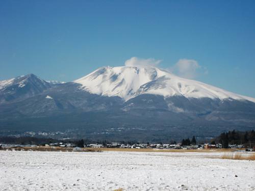 軽井沢　冬の浅間山