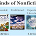Updated 5 Kinds of Nonfiction Sample Books by Category