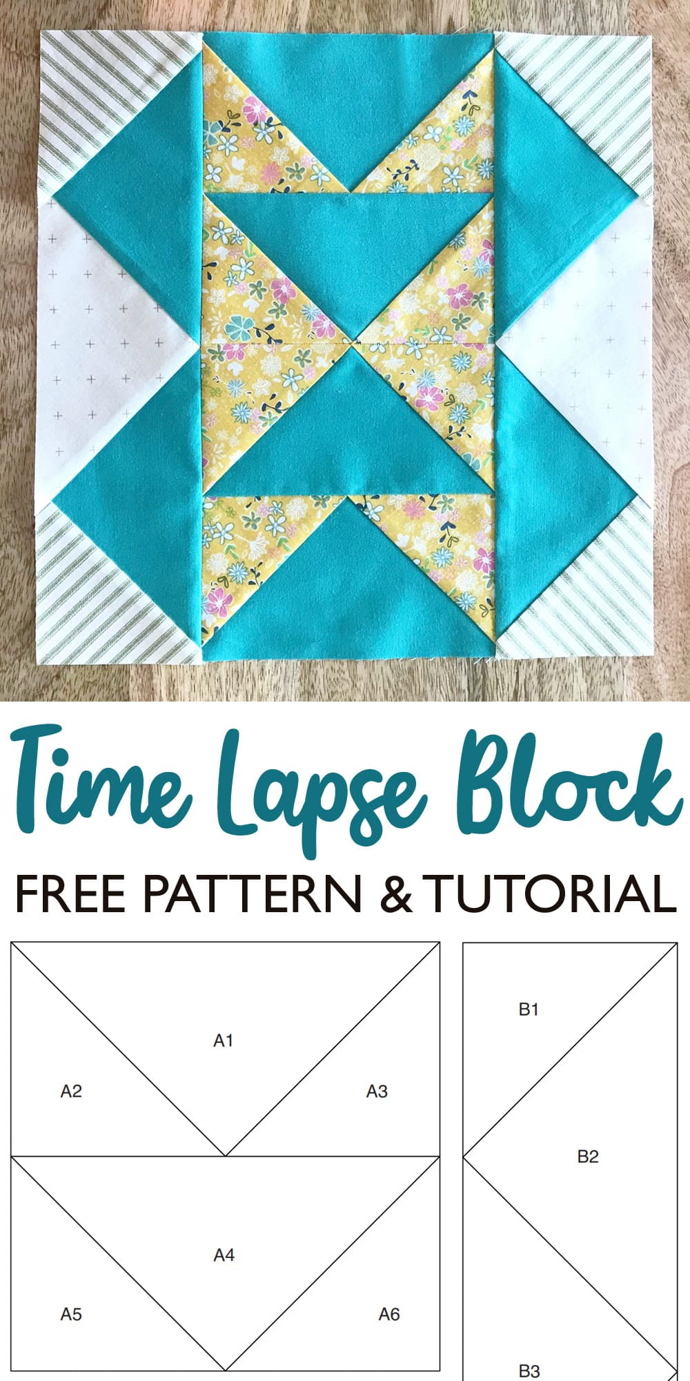 Time Lapse Quilt Block Pattern