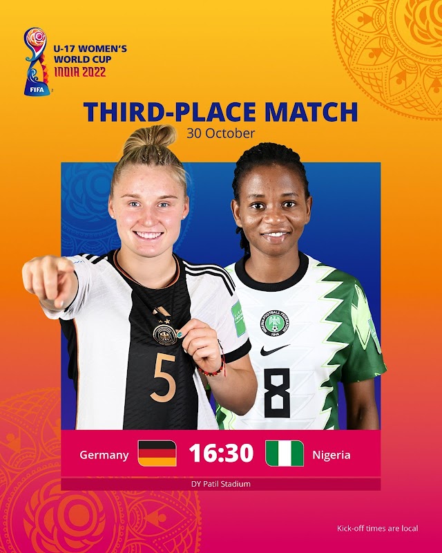 2022 FIFA U17 Women's World Cup: Nigeria vs Germany - Live Update