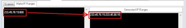 Make IP Ranges of ProxyFire Master Suite Pro.