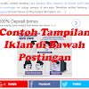 Cara Memasang Iklan Adsense Di Bawah Postingan