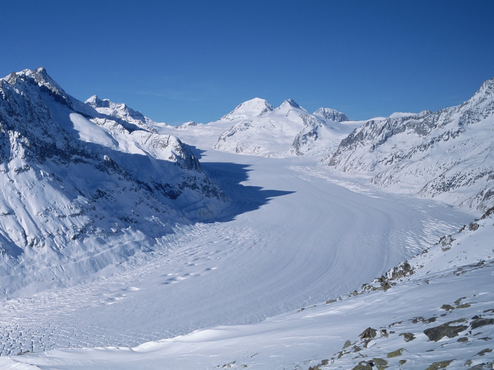 switzerland snow wallpapers 7524 1600x1200 Harika HD Kar Manzara Resimleri