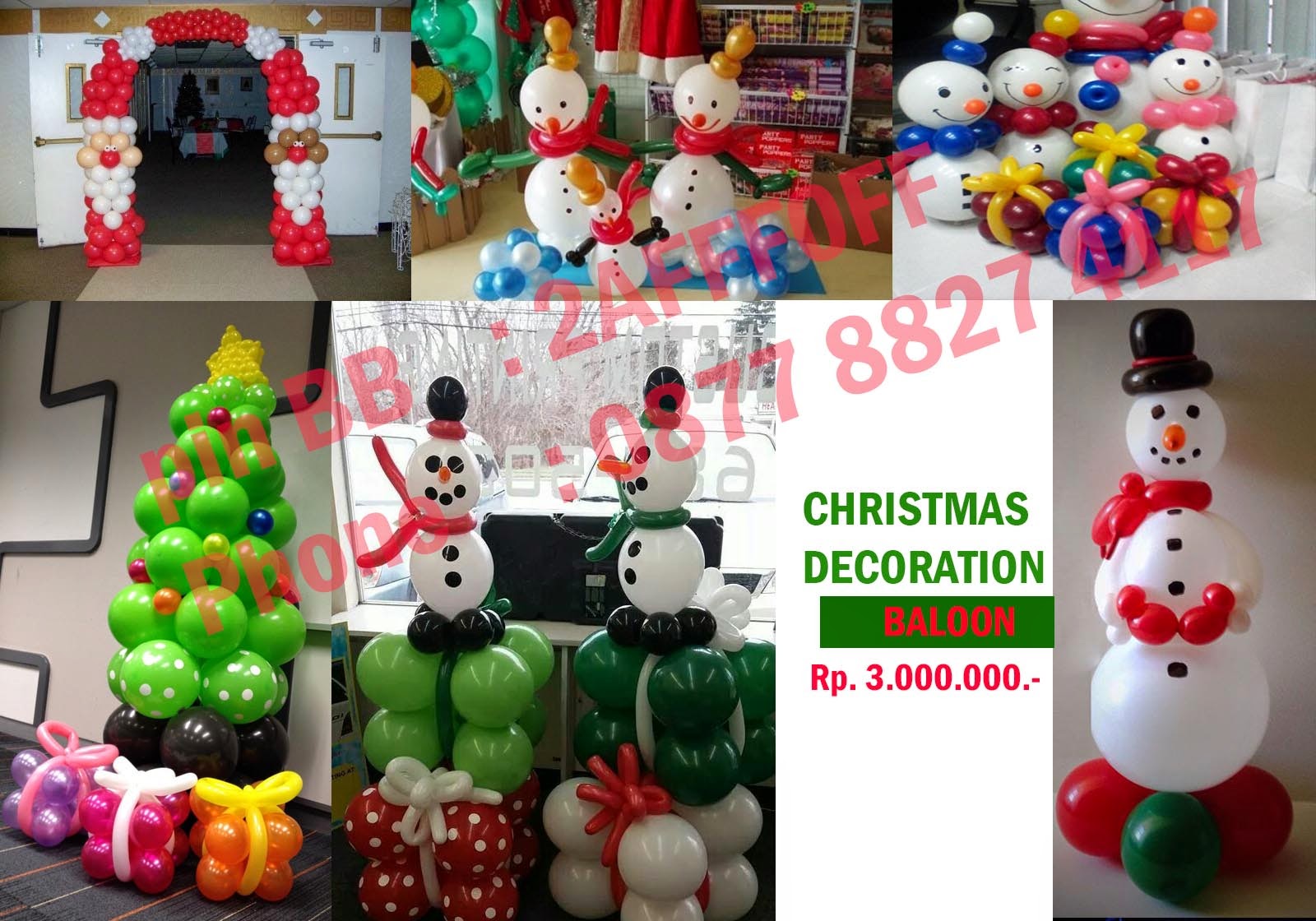 sewa kostum santa clause dekorasi natal 