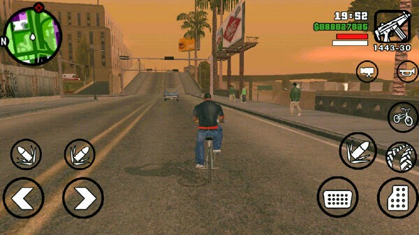 ScreenShot On "GTA San Andreas APK With DATA Download"