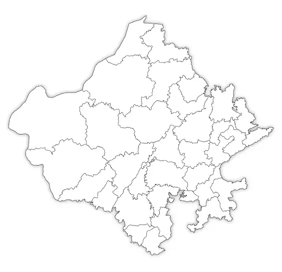 rajasthan map