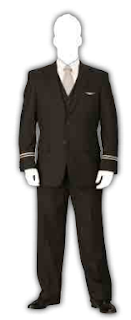 United Airlines Flight Attendant Uniform Male Domestic Look #2