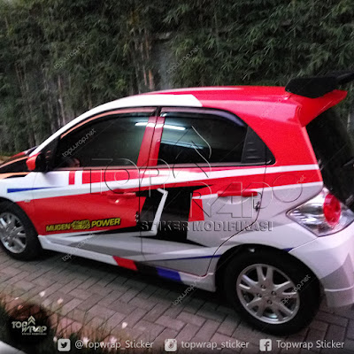 Model Cutting Sticker Mobil Honda Brio Keren