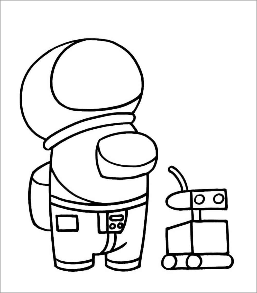 Among Us Coloring Page - Coloring Bay