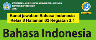 Kunci jawaban Bahasa Indonesia Kelas 8 Halaman 62 Kegiatan 3.1