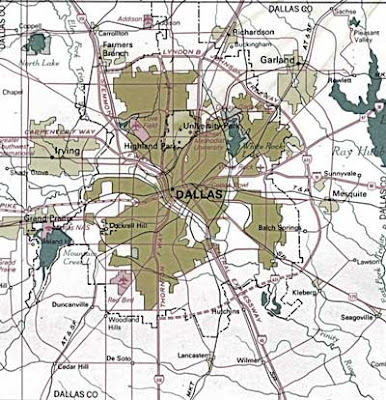 Dallas Area Map