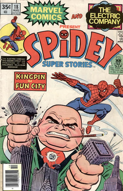 Kingpin defeat Twin Towers - Spidey Super Stories #18 - 1976