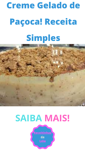 Creme Gelado de Paçoca! Receita Simples