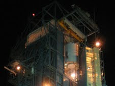 Wise, is seen here being hoisted to the top of its United Launch Alliance Detla II rocket