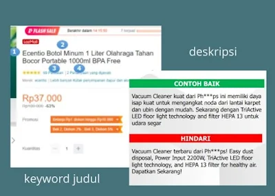 optimasi judul konten produk lazada