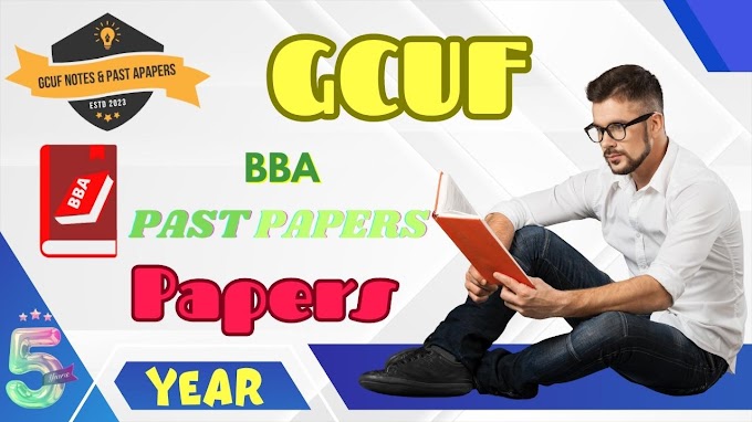 BBA 5-year Pastpaper GCUF 