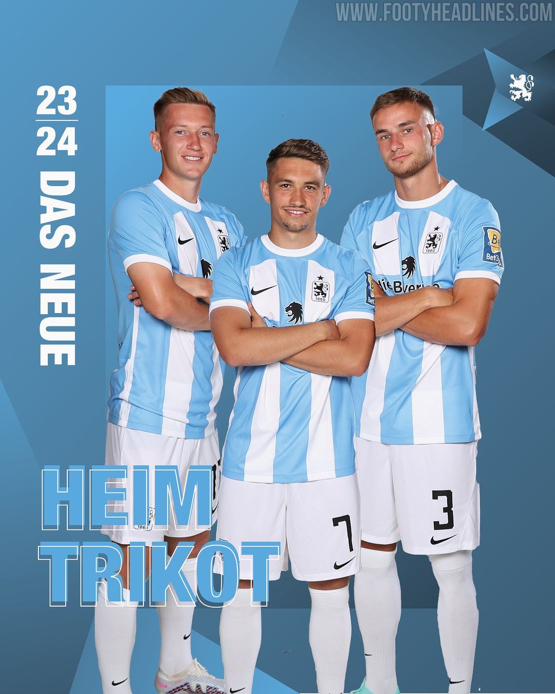 1860 München 23-24 Home Kit Released - Footy Headlines