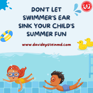 With summer full swing, we are seeing swimmer’s ear more commonly. It is not one of your major illnesses, but it is an important cause of ear pain in kids. They are in the pools because of the heat and enjoying the water while at camps and other activities. So, the setting is ripe for a rise in the incidence of swimmer’s ear, also known as a form of otitis externa or outer ear infection. #swimmersear #otitisexterna #swimming #kids #earpain