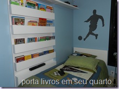 porta livros em seu quarto