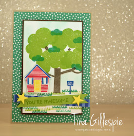 scissorspapercard, Stampin' Up!, Art With Heart, Treehouse Adventure, In Colour DSP