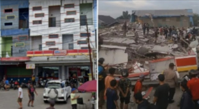 Penampakan Before-After Ruko Alfamart Banjar Kalsel Ambruk Timbun Belasan Orang, ada Korban Meninggal