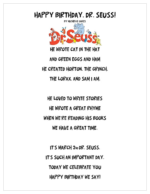 Erin's 2 Cents: Preparing for Dr. Seuss Day!