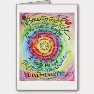 Beauty in Life Rounded Rainbow Card