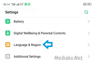 Cara Mengubah Bahasa Di HP Realme 5i
