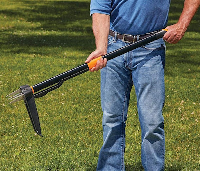 Fiskars Stand-Up Weed Puller, The Effective, Effortless Weed Puller Ever Without Kneeling, Or Chemicals 