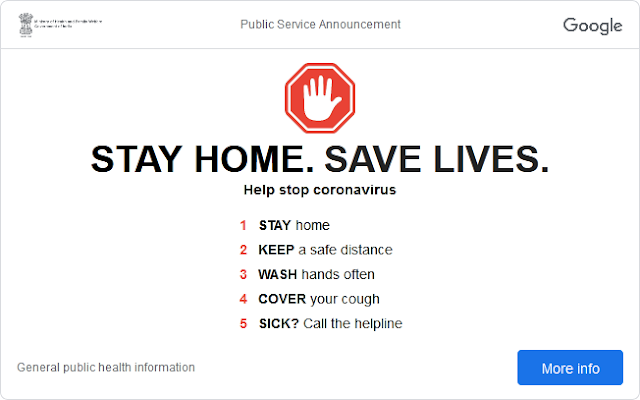Stay home. Save Lives