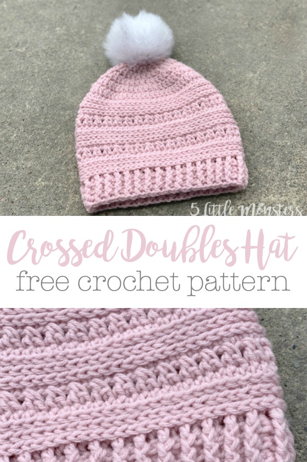 Crossed Doubles Hat - 5 Little Monsters