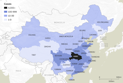 spread of the wuhan corona virus in china