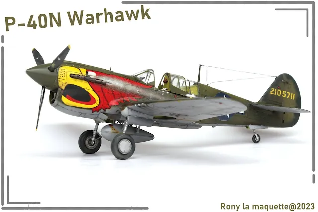 Maquette du P-40N Warhawk d'Hasegawa au 1/48.