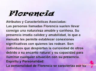 significado del nombre Florencia