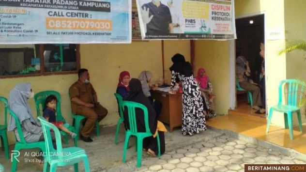 Kelurahan Taratak Padang Kampuang Gelar Vaksinasi Covid-19