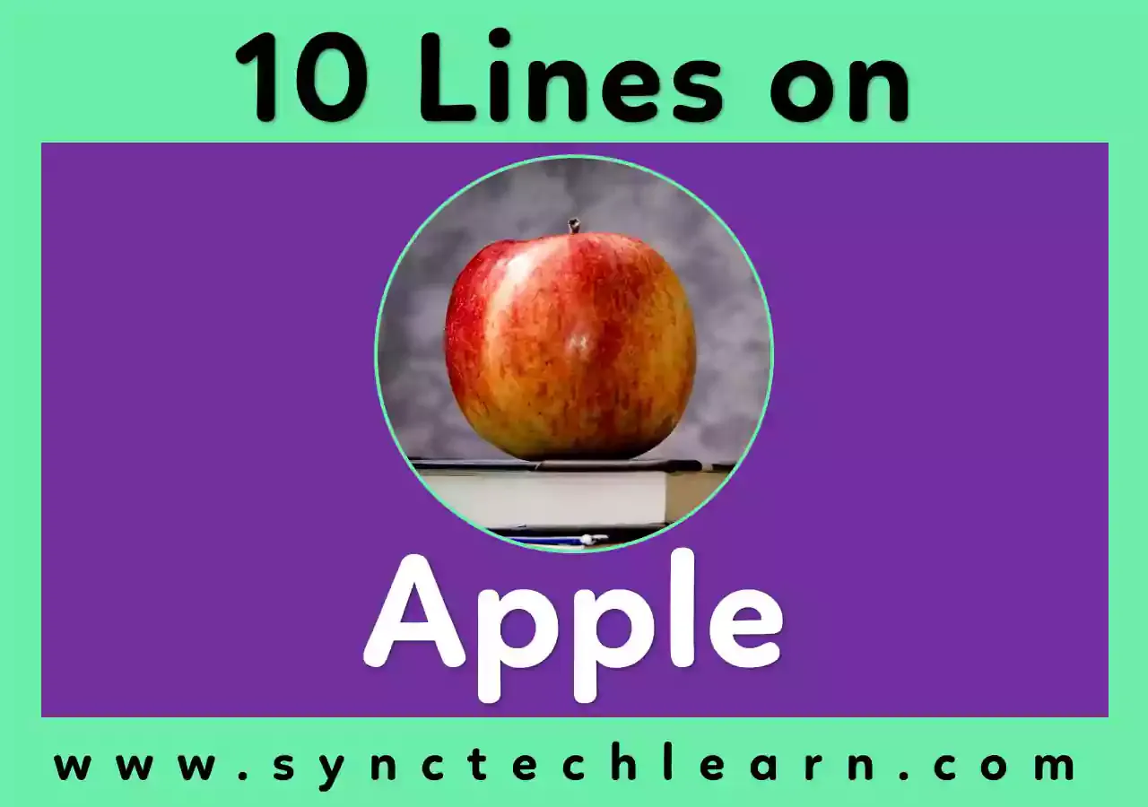 10 lines on Apple Fruit