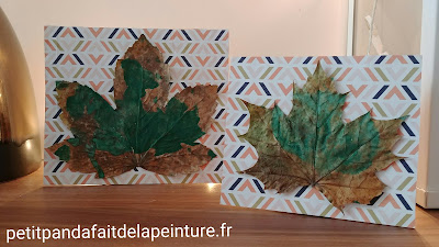 Cadre de Noël en carton cadre avec feuille d'arbre cadre de noel enfant