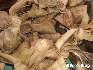 The famous rice in Cebu Philippines puso or hanging rice