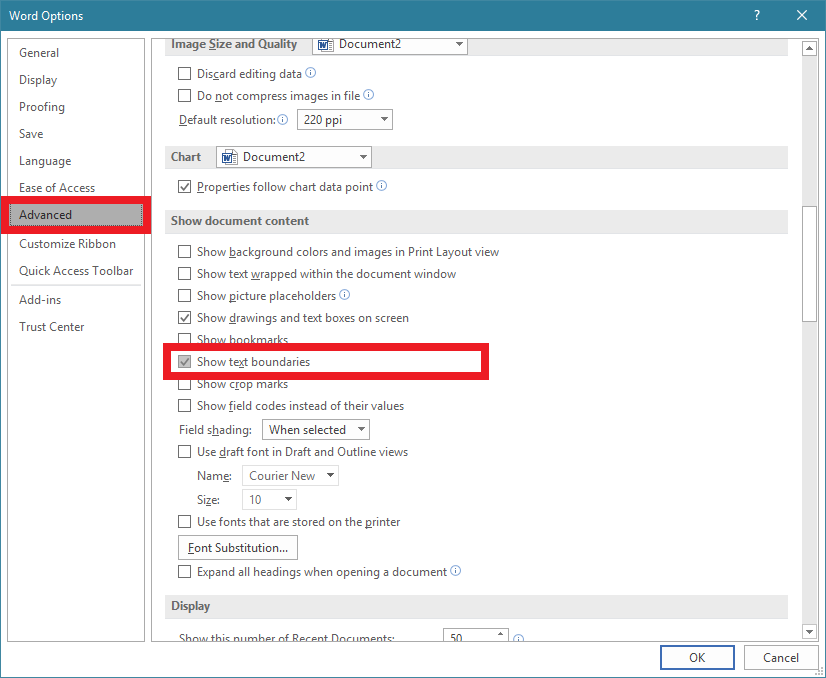 Cara Menampilkan Garis Tepi Margin Text Boundaries Di Ms Word Cara Tutorial Terbaru