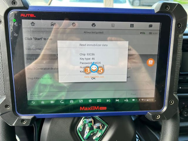 Program 2022 Promaster City All Keys Lost with Autel IM608 2