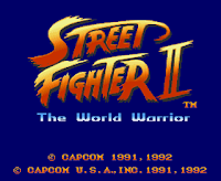 Street Fighter II - Título con truco