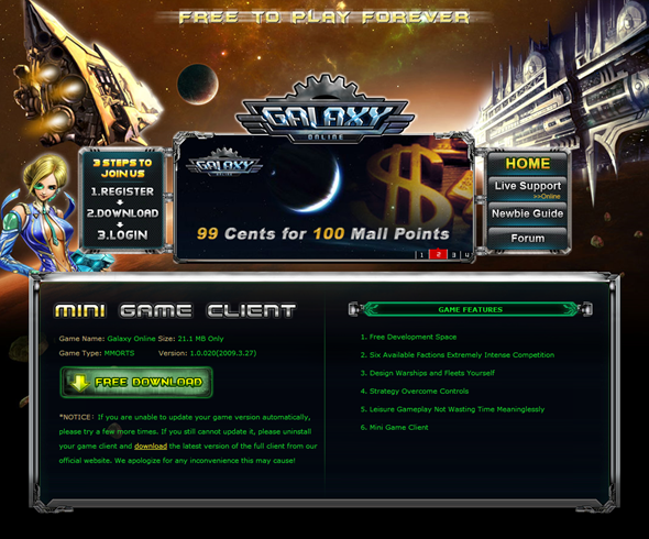 juegos en linea - galaxy