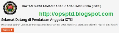 Cara Daftar Anggota IGTKI Online Untuk Bunda PAUD