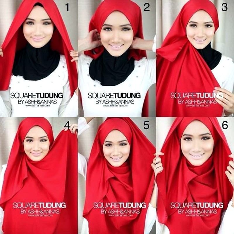 Hijab Syar I Tutorial Segi Empat