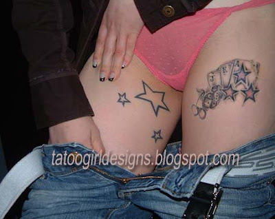 sexy blackjack tattoo girl