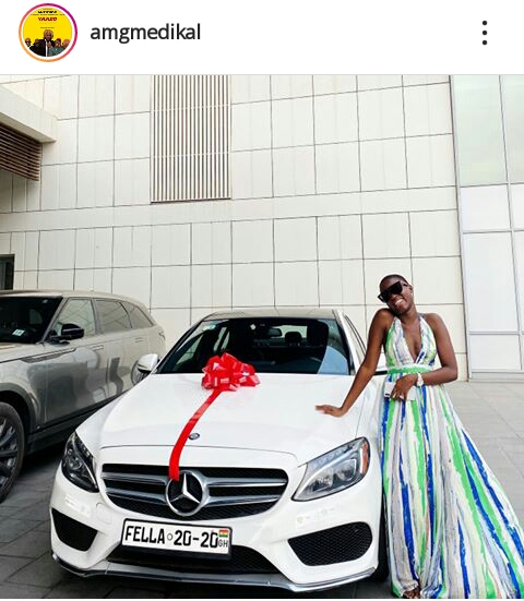 A Gift From Medikal To Fella Makafui.
