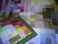 Colcha e fronha em patchwork