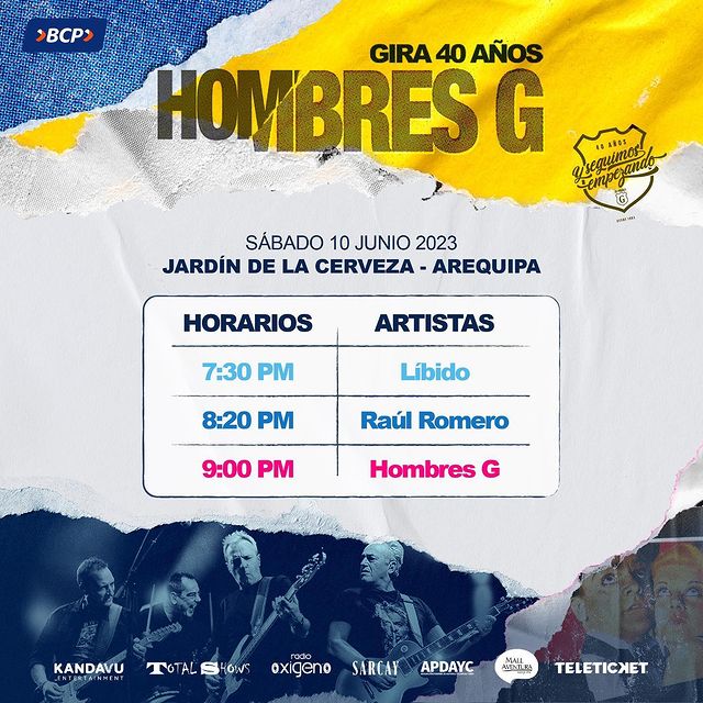 Hombres G en Arequipa