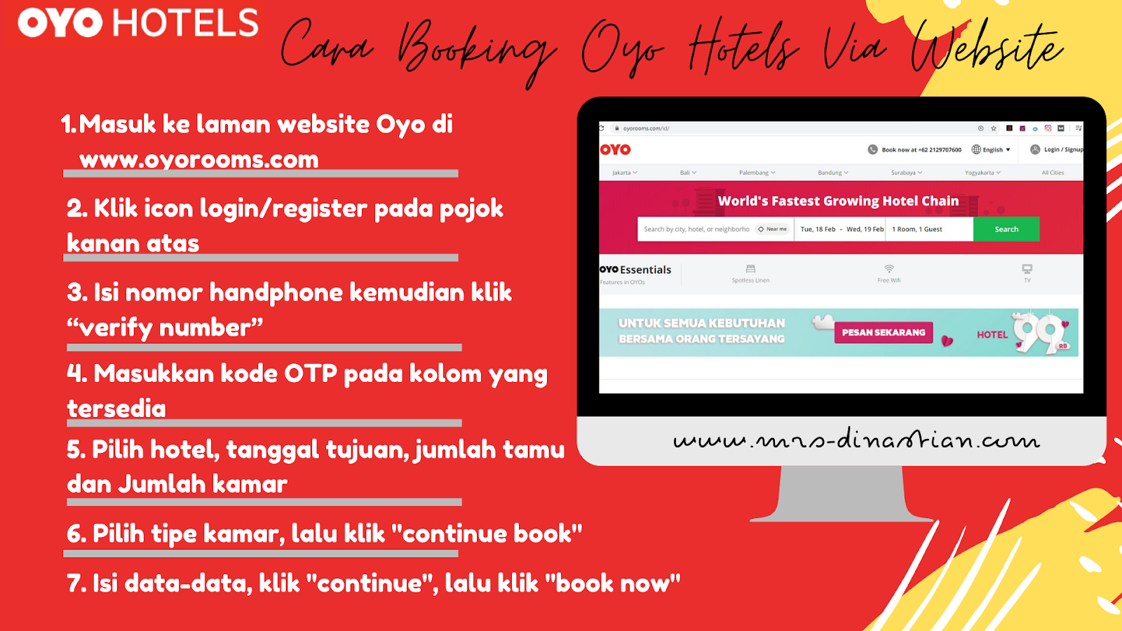Cara Booking Oyo Hotels