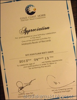 sijil birthday malaysia book of records